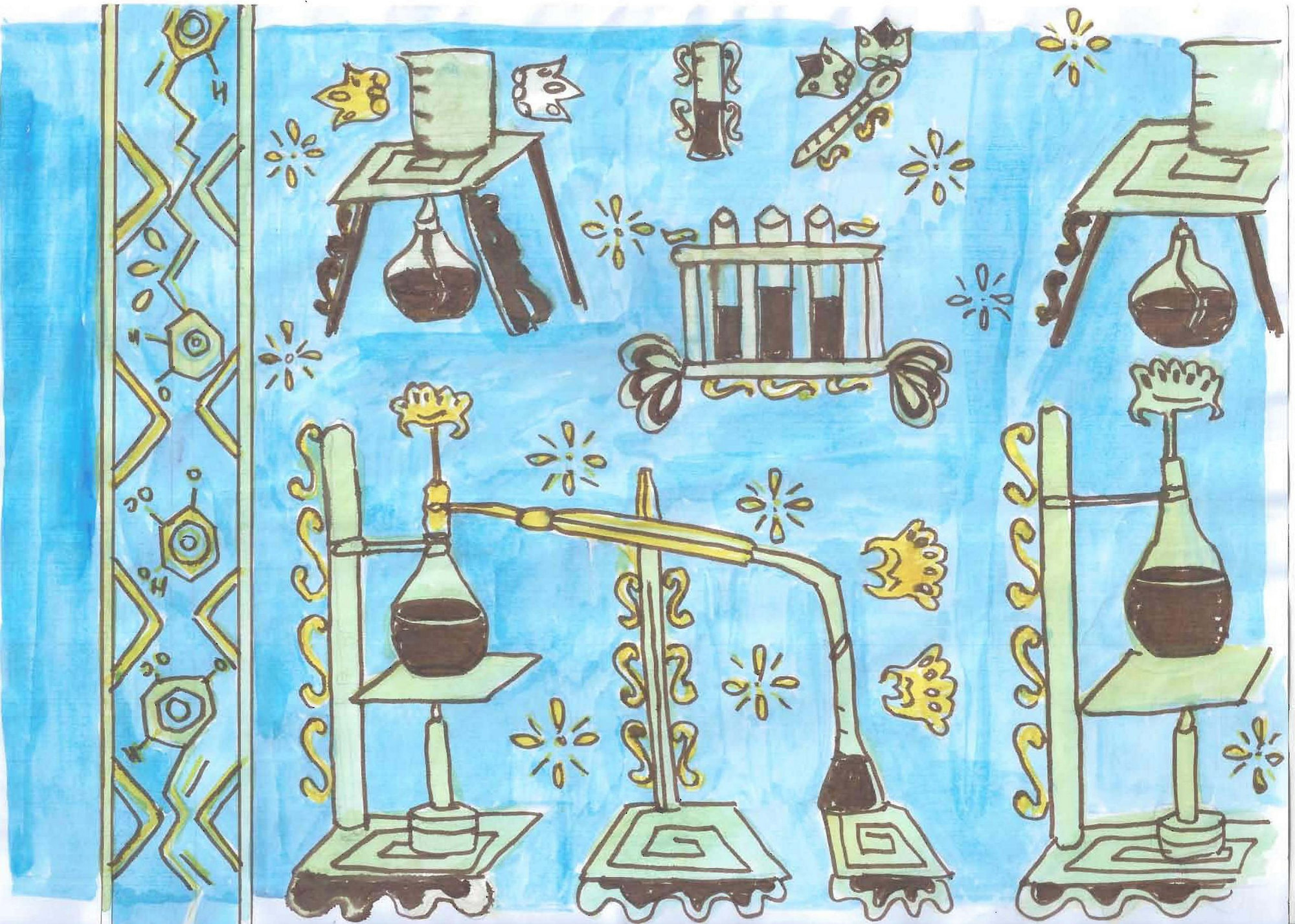  Batik  Science Indonesian  Modern Batik  with a Science Pattern