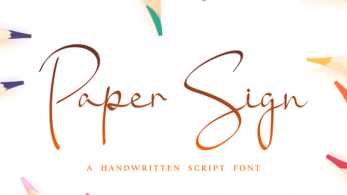 Paper Sign Font (FREE), Classic Calligraphy with Unique Rounds