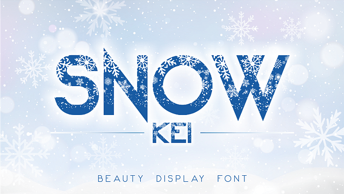 Snow Kei Font (FREE), Sweet with Pleasant Winter Details