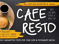 Caferesto Font (FREE), Make the Menu Easier and More Fun