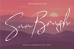 Sun Brush Font (FREE), a Fun Script with a Unique Style