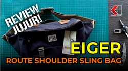 Tempatbagi.com - Review Tas Selempang EIGER Route Shoulder Sling 8L Bag